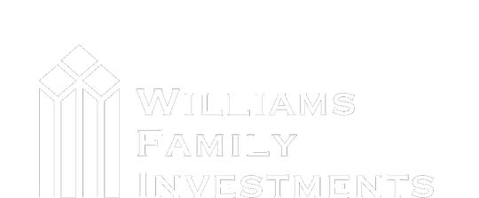 Williams Family Investments logo in white